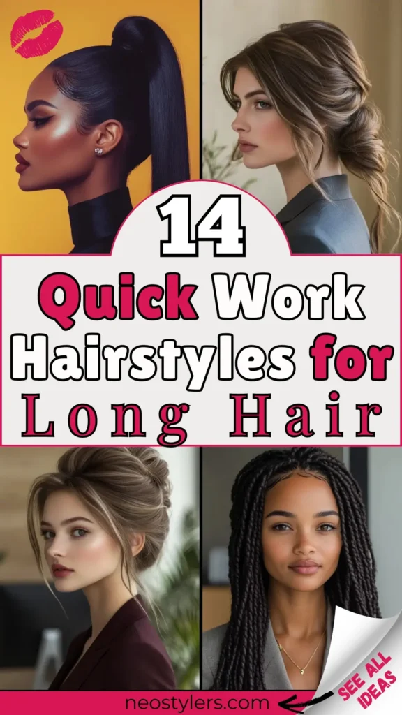 Discover 26 chic prom hairstyles perfect for long hair. This stylish collage features sleek straight styles with braided headbands, glamorous vintage waves, and romantic chunky side braids. Ideal for teens and young women seeking elegant, sophisticated hair inspiration for prom night. Text overlay reads "26 Chic Prom Hairstyles for Long Hair," accented with a playful kiss emoji. Visit neostylers.com to see all hairstyle ideas and find your perfect prom look.