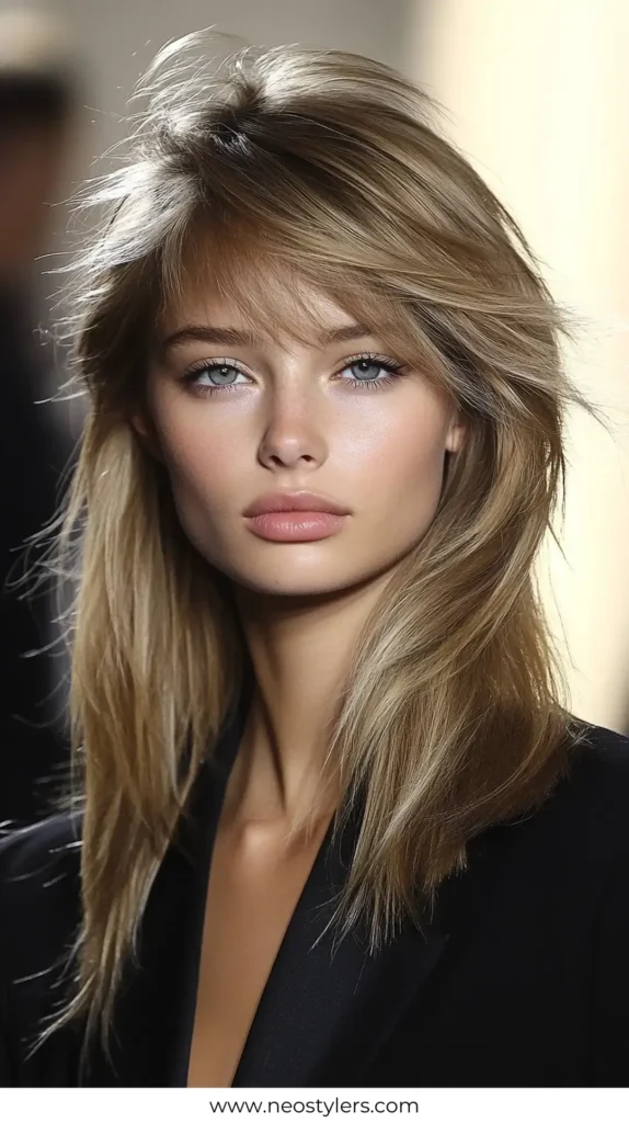 Side Swept Bangs with Medium Cut 1