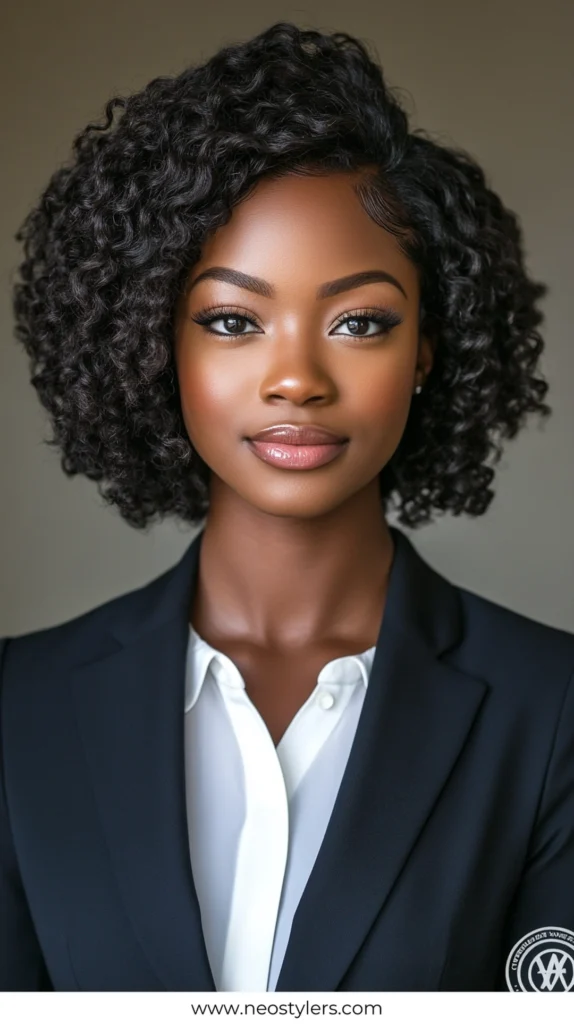 Bob Wig with Textured Hair 3 work hairstyles for black women 3