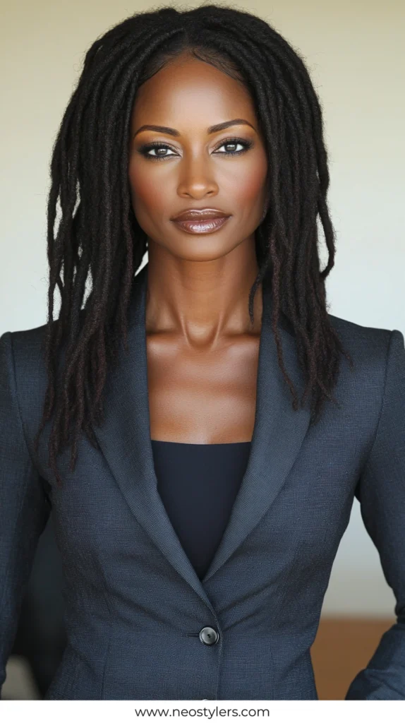 Box Braids 1 work hairstyles for black women 4
