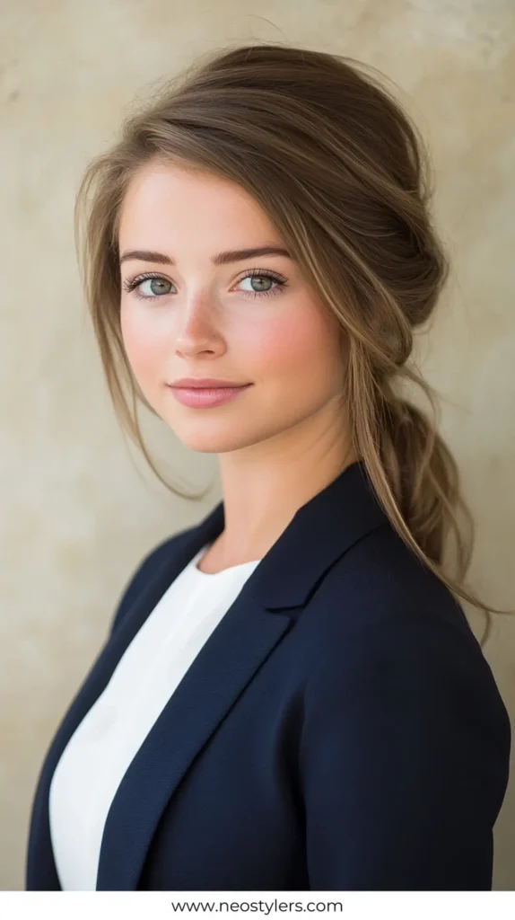 Chignon 1 Elegant Work Hairstyles for Long Hair 5