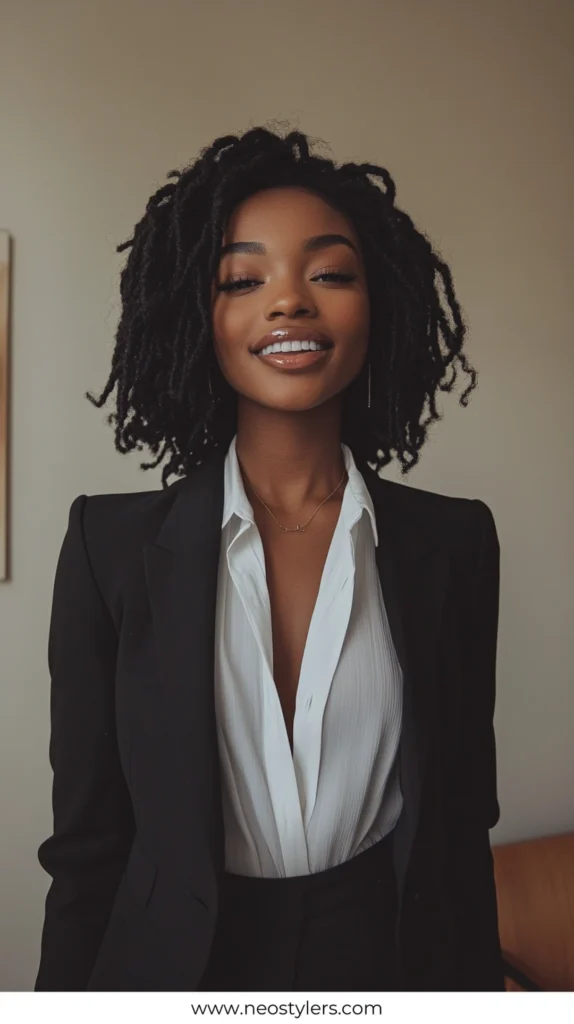 Knotless Braids 1 work hairstyles for black women 12