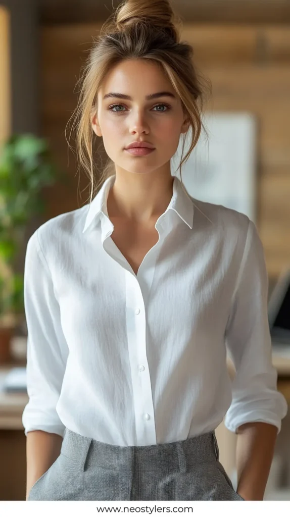 Mini Top Knot 1 Quick Work Hairstyles for Long hair 13