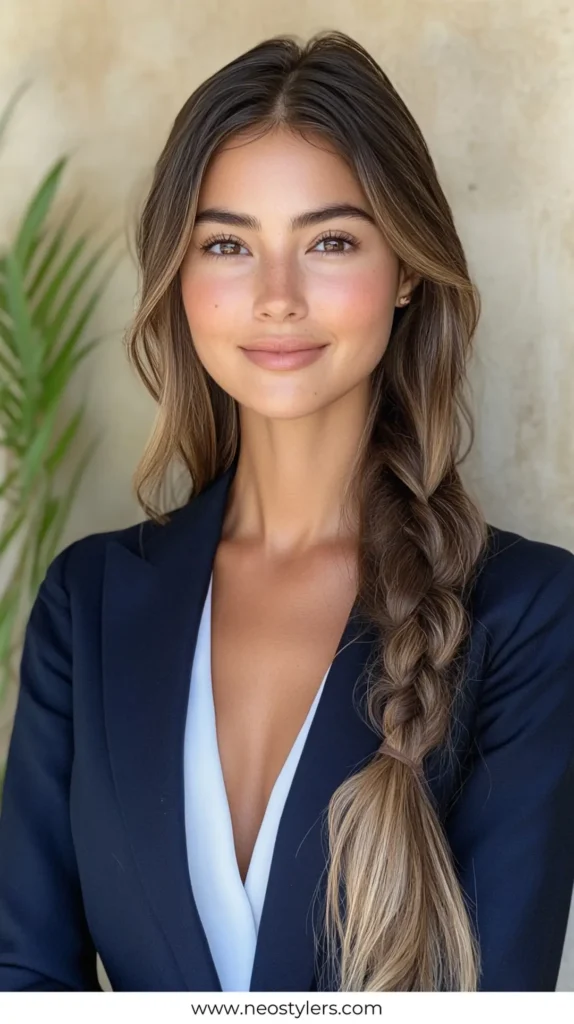 Wavy Braid 1 Quick Work Hairstyles for Long hair 17