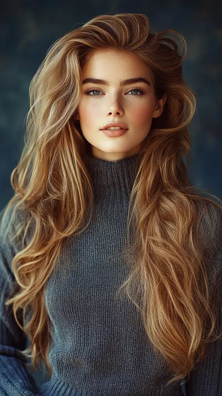 Groovy Glamour: The Classic Cascade - 90s blowout hair long