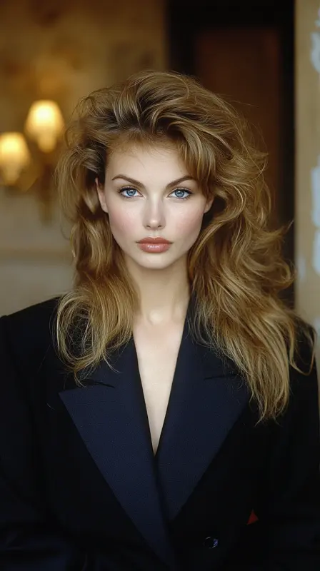 Retro Radiance: The Bold Blowout Revival - 90s blowout hair long