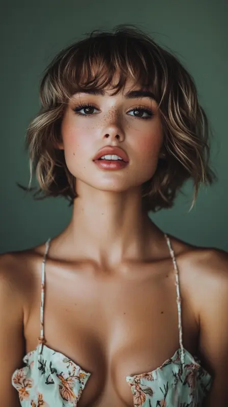 Timeless Tousle: Embrace the 90s Vibe - 90s blowout hair short