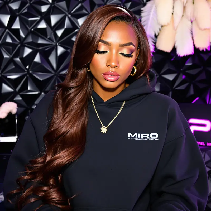 Mesmerizing Motion: Waves of Glamour - blowout side part
