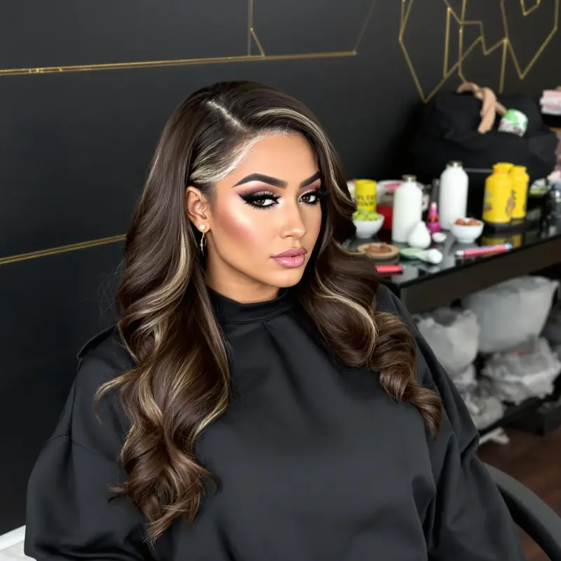Unleash Your Inner Glam with Luxe Waves - blowout side part