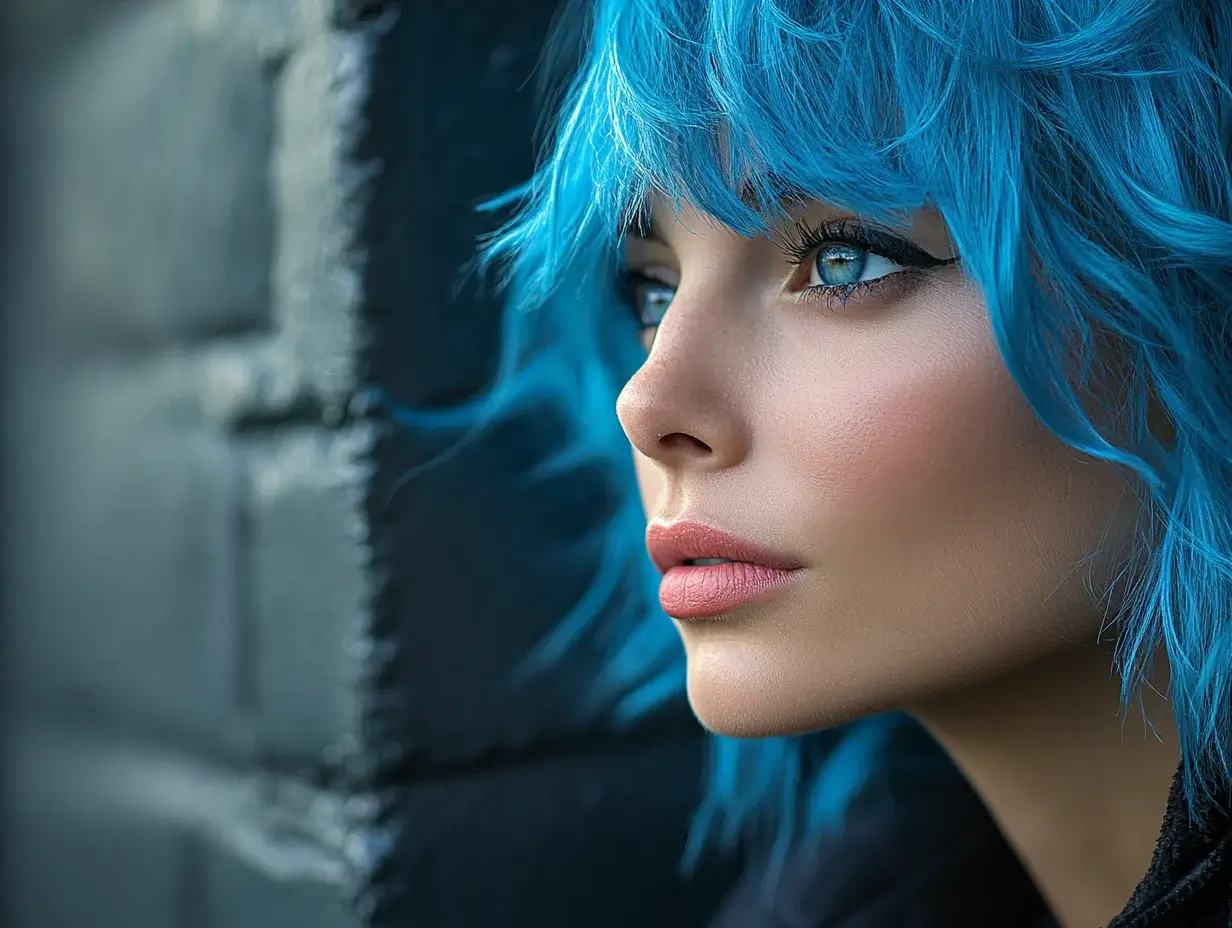 blue hair 2