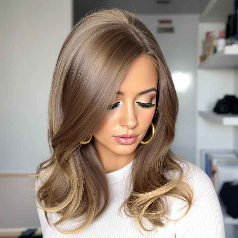 Unleash Your Inner Glow with Glamorous Waves - bouncy blowout curls