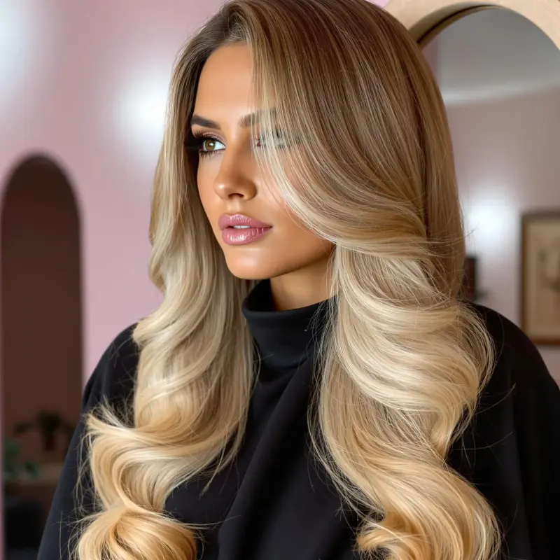 Unveil Your Inner Diva with Glamorous Waves - bouncy blowout curls