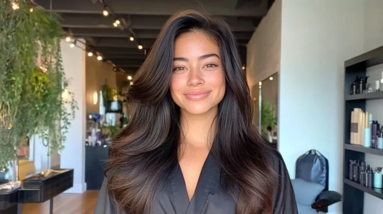 brown blowout hair 2