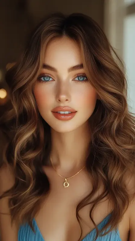 Elegance in Every Curl: A Wave of Style - curled blowout hair
