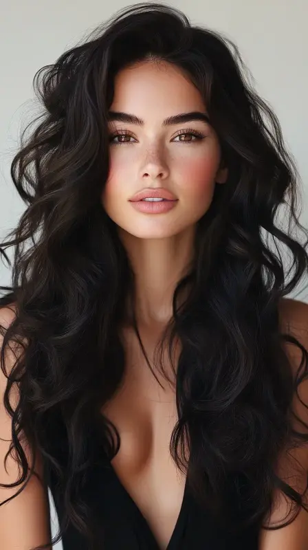 Enchanting Waves of Glamour - curled blowout hair