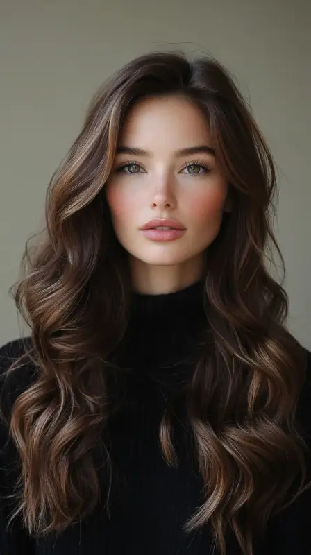 Lush Locks: The Captivating Cascade - curled blowout hair