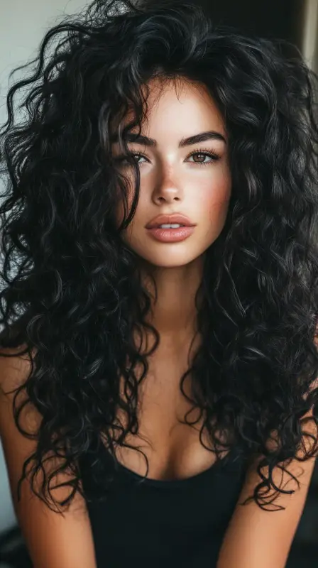 Whirlwind of Chic Waves - curled blowout hair