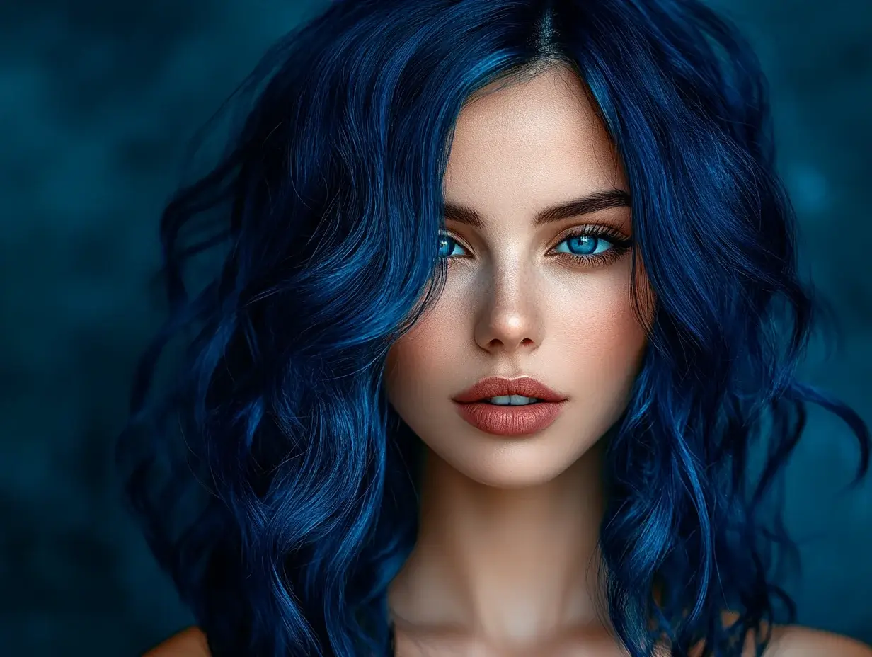 dark blue hair 2