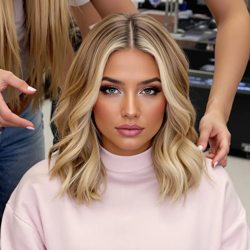 Golden Goddess: Vintage Waves Reimagined - old money blonde hair