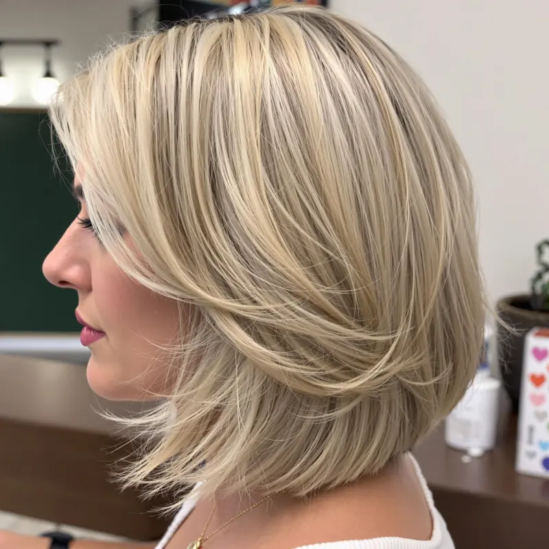 Effortless Elegance: The Luxe Blonde Bob - old money blonde short hair