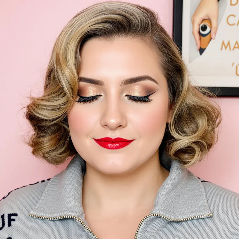 Unveiling Classic Glamour - old money blonde short hair