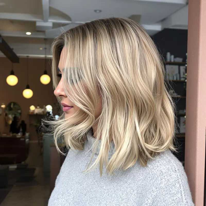Golden Aura of Affluence - old money blonde short hair