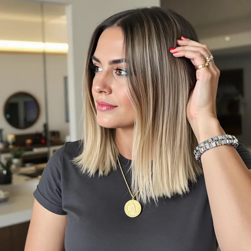 Golden Glamour: A Blonde Legacy - old money blonde short hair