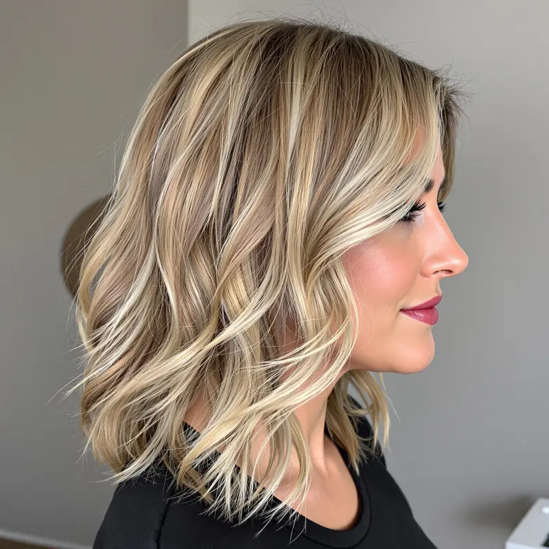 Golden Whispers: The Luxe Blonde Bob - old money blonde short hair