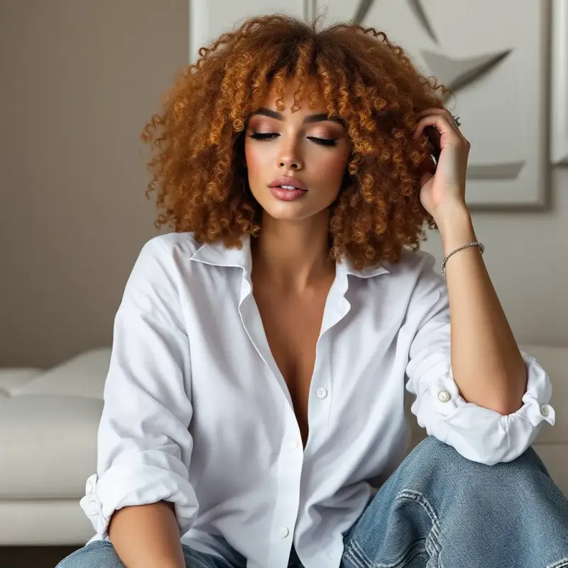 Timeless Waves of Grace: The Curly Opulence - old money curly hair