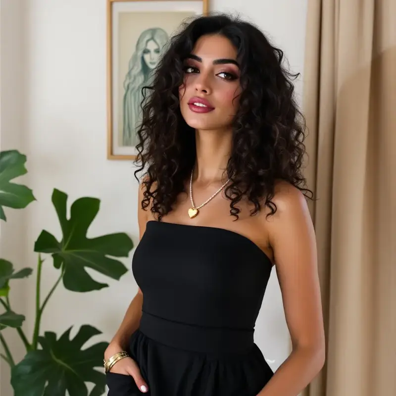 Enchanting Elegance: The Curly Queen - old money curly hair