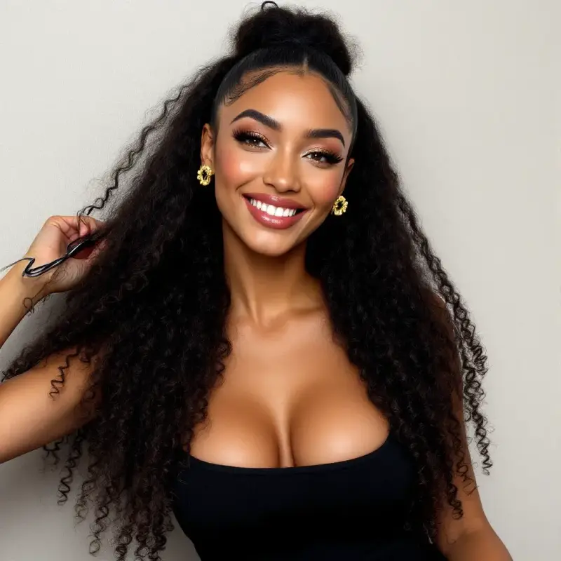 Enchanting Waves with an Elegant Twist - old money curly hair