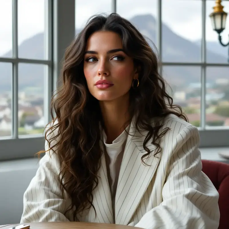 Waves of Vintage Glamour - old money curly hair
