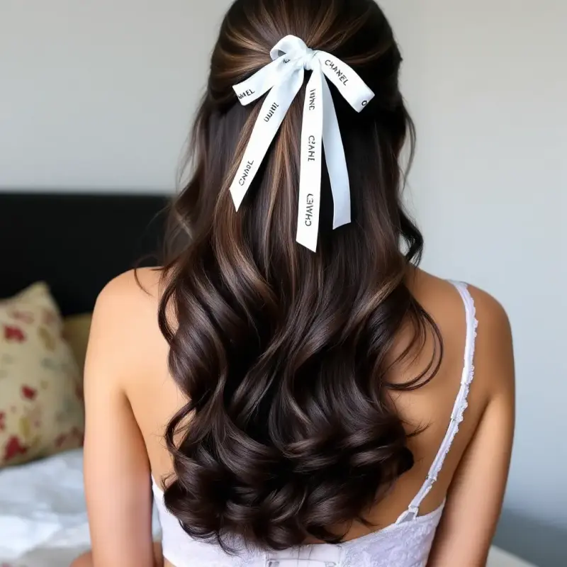 Enchanted Elegance: The Luxe Locks Tale - old money hair brunette