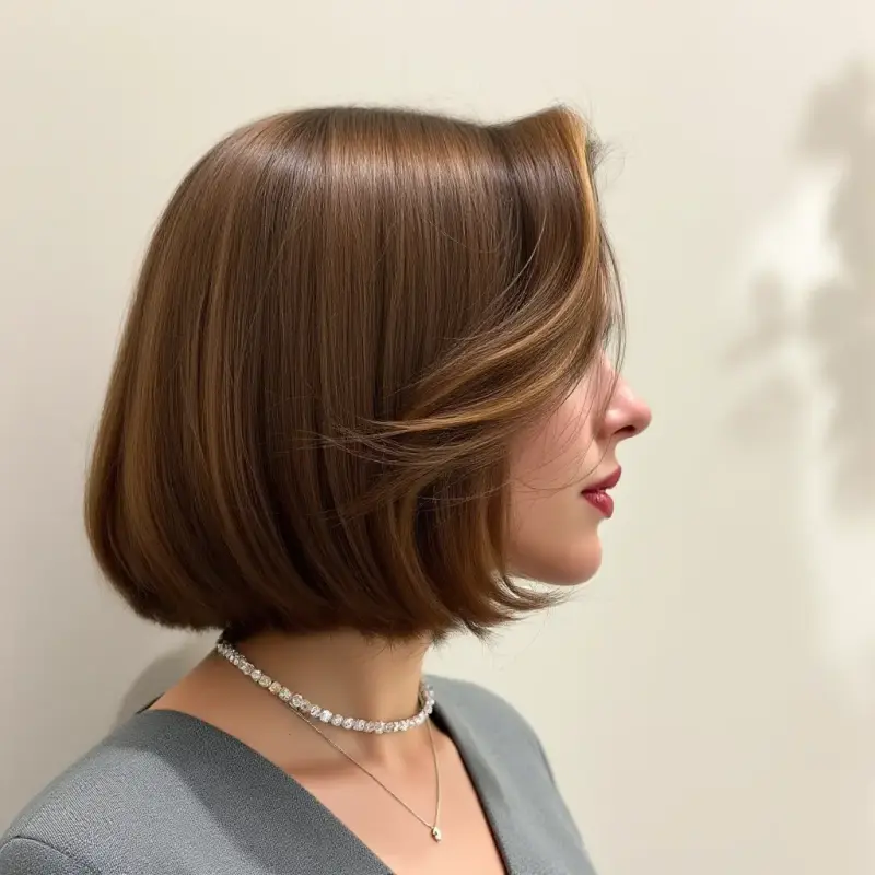 Glamour Revived: The Luxe Bob - old money hair brunette
