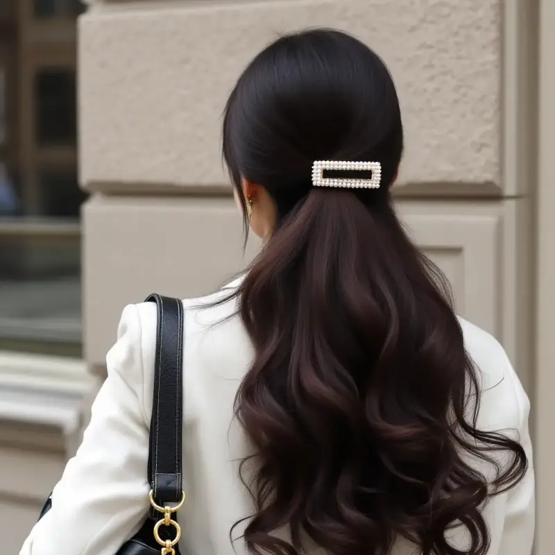 Captivating Elegance in Every Strand - old money hair brunette