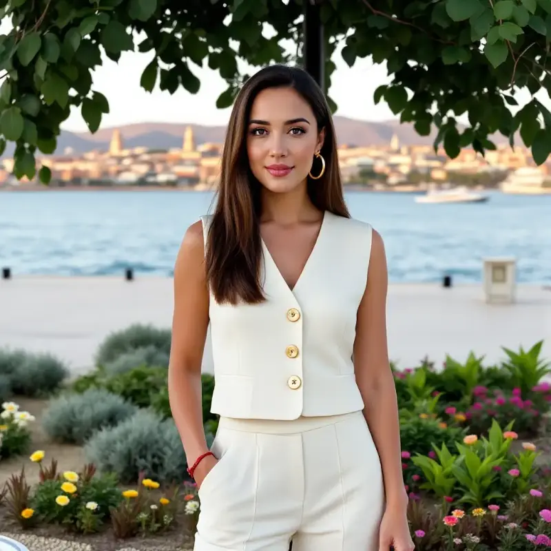A Symphony of Elegance: Modern Grace Meets Classic Charm - old money hair brunette