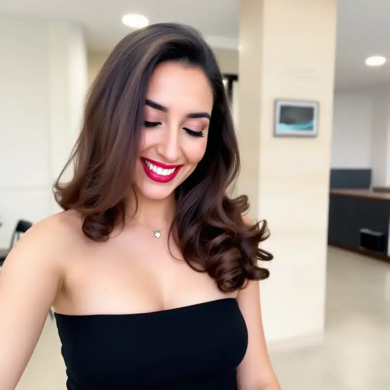 Eternal Glamour: A Hair Symphony - old money hair brunette