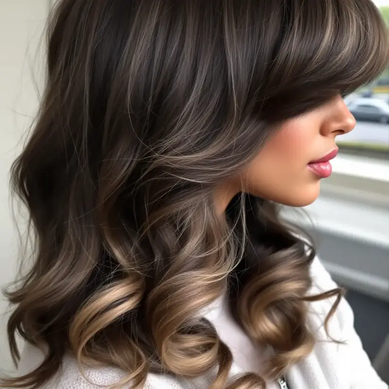 Enchanting Elegance in Every Curl - old money long hair