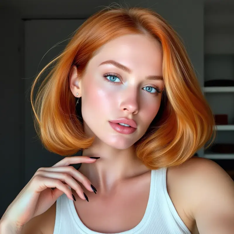 Enchanting Auburn Elegance: A Hair Affair to Remember - old money short hair