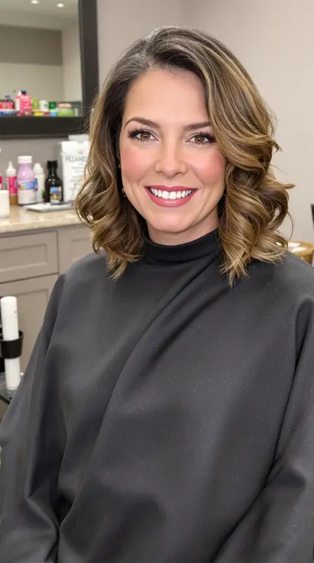 Glam Waves: Your Effortless Elegance - volumous blowout hair