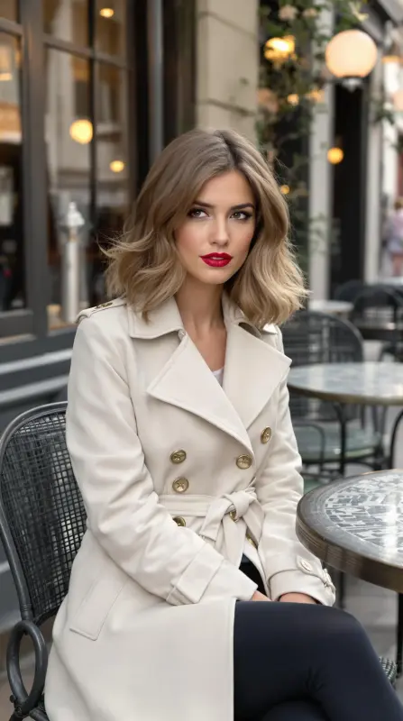 Effortless Elegance: A Parisian Affair - volumous blowout hair
