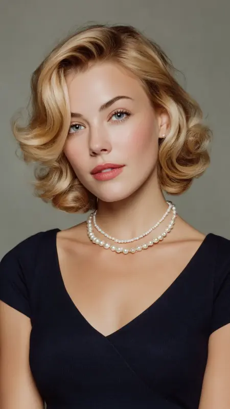 1950s Voluminous Bob - Vintage bob hairstyle