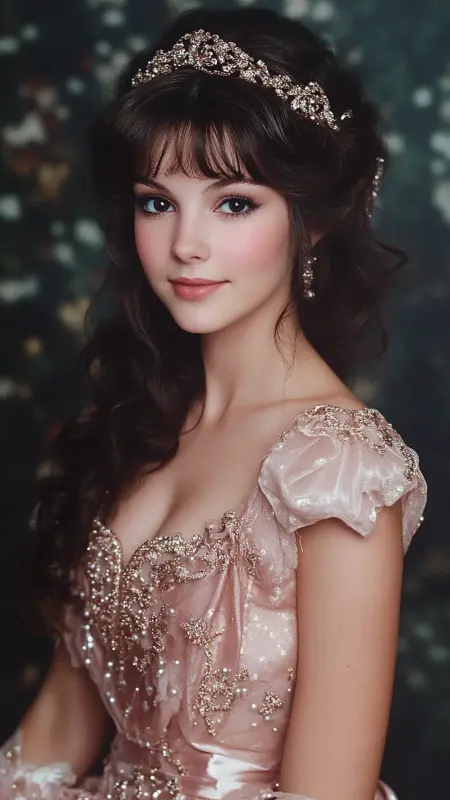 Glamorous Cascade of 80s Magic - 80s Prom Hair