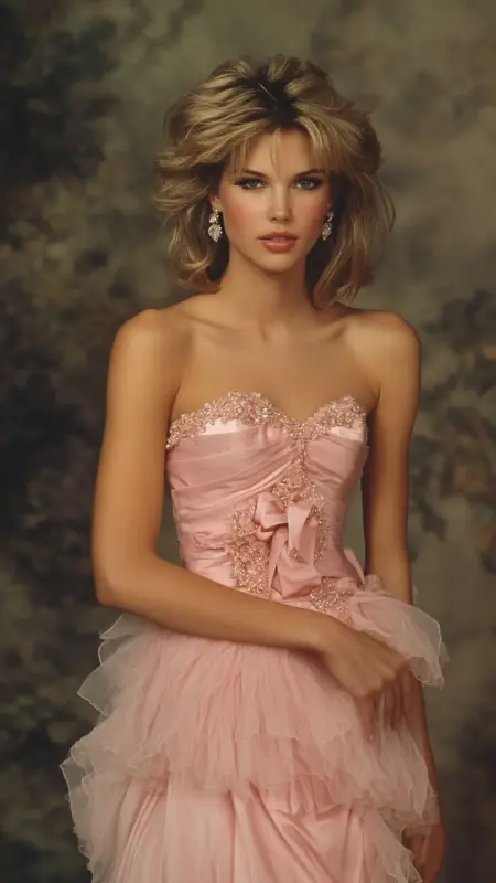 Bouncy Blonde Glam: Channel Your Inner 80s Prom Queen - 80s Prom Hair
