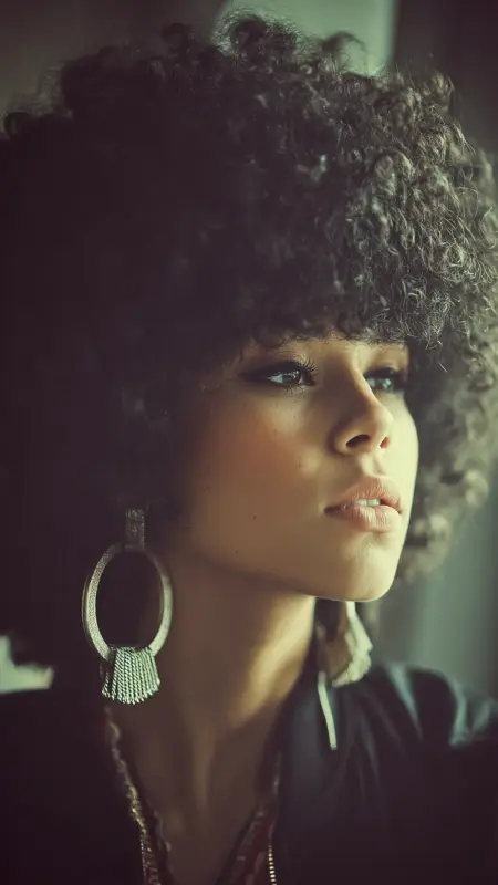 Afro Bangs - Afrocentric Hairstyles