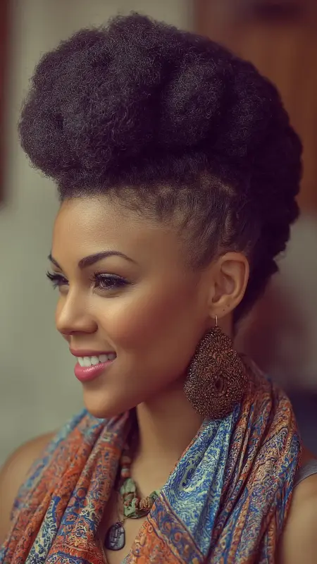 Afro Puff - Afrocentric Hairstyles