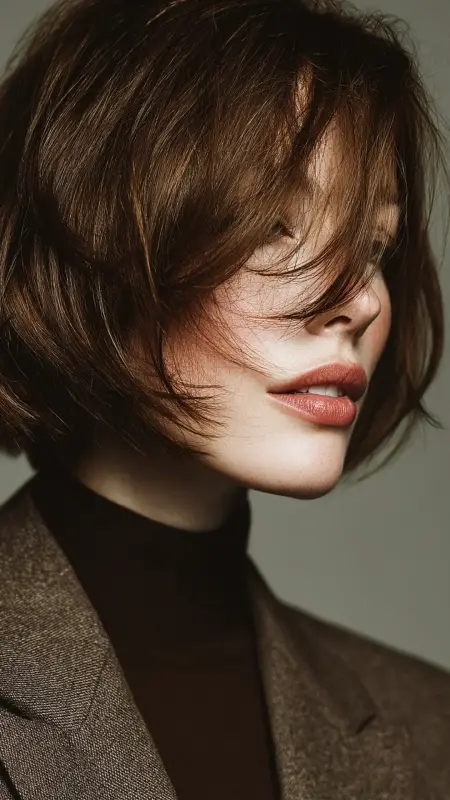 Angled Feathered Bob - Feathered Bob Hairstyles