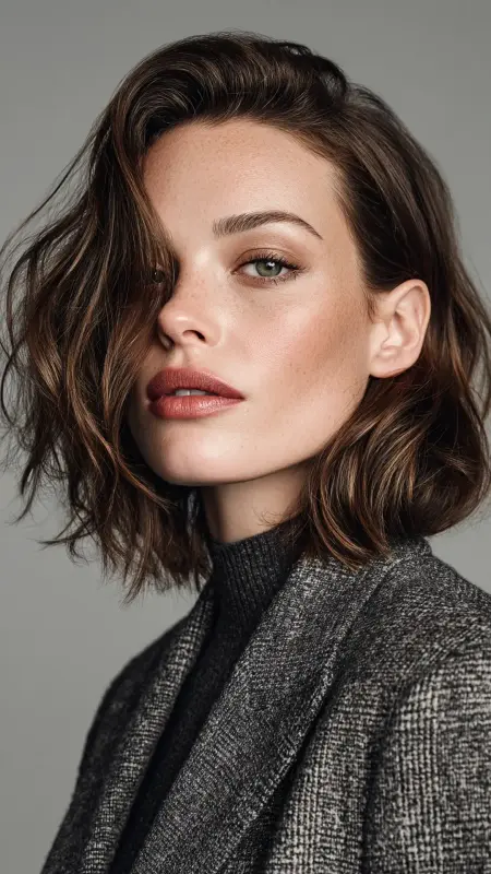 Angled Hush Lob - Hush cut
