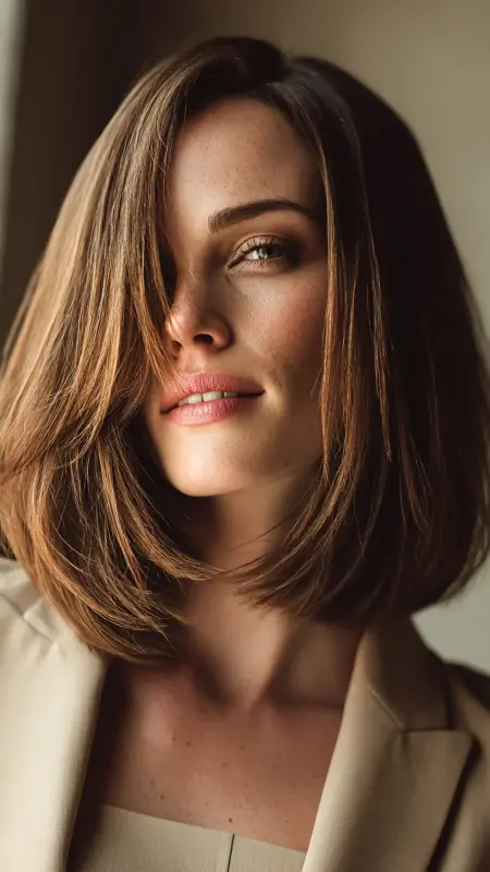 Angled Lob - Classy haircuts for women