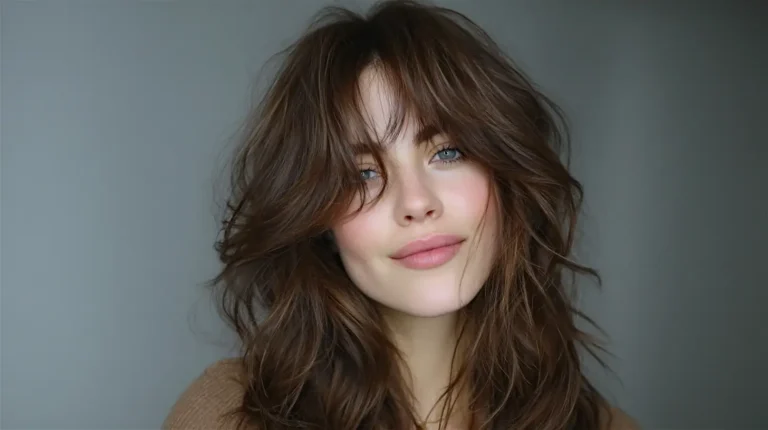 Blowout with curtain bangs 2
